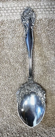 Stratford Sterling Silver 1902 INTERNATIONAL SILVER Preserve Spoon 8 1/4 inch Cover