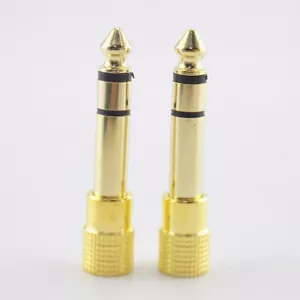 3.5mm Male 6.5mm Female Microphone guitar Audio Jack Stereo Adapter Connector - Picture 1 of 5
