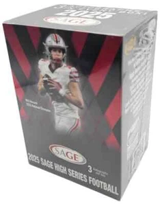 2025 Sage Hit High Series Football Sealed 60 Card Blaster Box 3 Autographs - Picture 1 of 3