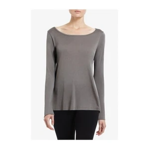 NEW BCBG MAX AZRIA GREY MODAL SELDA KNIT TOP HAJ1K408/B478A SIZE S - Picture 1 of 3