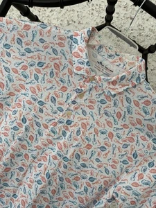 Peter Millar Seaside Poloshirt Herren XL weiß Fisch Hummer AOP - Bild 1 von 5