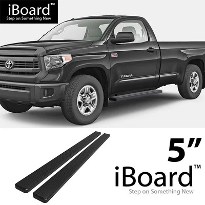 APS Running Board Side Step Bars 5in Black Fit Toyota Tundra Regular Cab 07-17 Foto 1 de 4