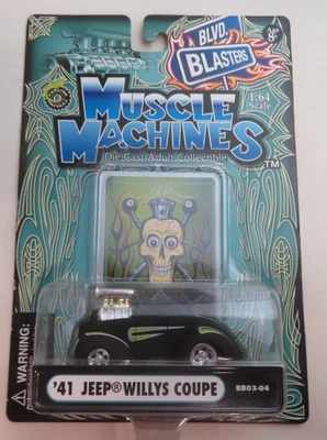 Muscle Machines Blvd Blasters '41 Willys Coupe 1:64 Diecast - BB03-04 - Image 1 of 4
