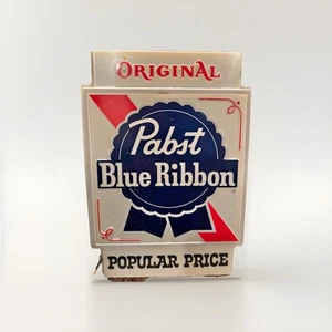 Rare Vintage Original PABST BLUE RIBBON Beer DOUBLE SIDED Window Bar Light Sign! - Picture 1 of 1