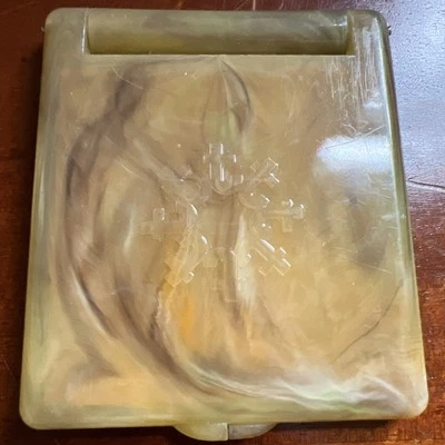 Trina Vintage Marbled Celluloid Compact Mirror 1950’s - Image 1 of 4