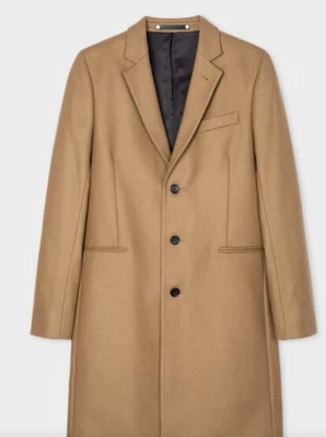 PAUL SMITH Size XL Tan Wool Cashmere Coat - Image 1 of 4