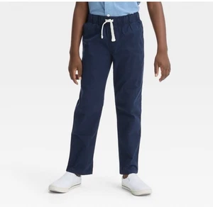 Cat & Jack Jungen gerades Bein gewebt Pull-On Chino schwarz Hose Größe 8 Schule - Bild 1 von 3