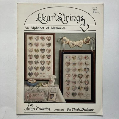 Heartstrings AC-46 An Alphabet of Memories Leaflet Booklet Cross Stitch Patterns - Image 1 of 2