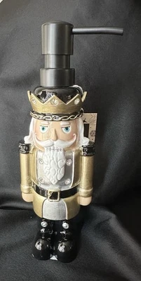 Nutcracker  Soap Dispener/Pump /Black/ Gold - Image 1 of 3