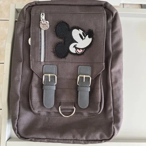 Mochila de intercambio de prendedores de Mickey Mouse de los parques de Disney bolsa estilo lona gris - Imagen 1 de 18
