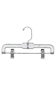 Perchas para faldas y pantalones de plástico transparente de 11 pulgadas para niños - Estuche de 100 - Imagen 1 de 1