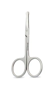 2 x EWANTO Safety Fur Scissors for Dogs and Cats Round Tip Silver HH-17 - Picture 1 of 5