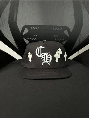 CHROME HEARTS STYLE CH HAT (BLACK/WHITE) - Image 1 of 4
