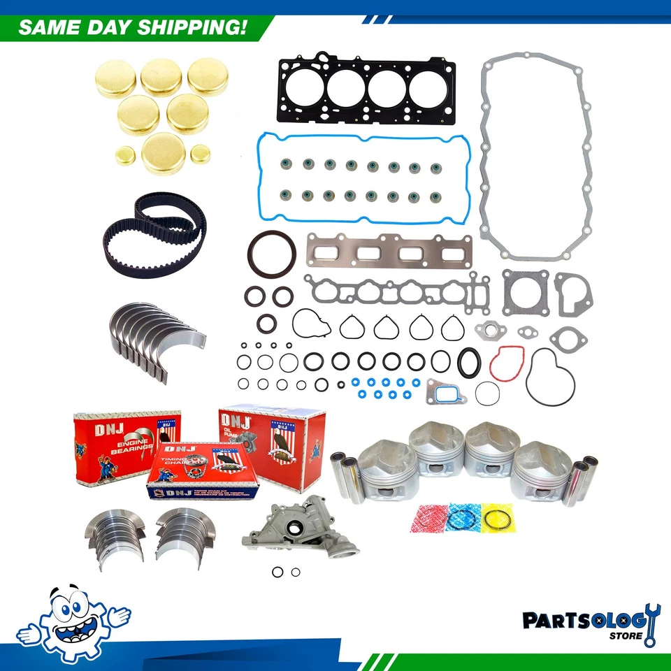 Kit de reconstrucción de motor maestro DNJ EK165M para 02-07 Dodge Caravan Sebring 2,4 L DOHC Foto 1 de 4