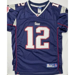 NFL Equipment ONFIELD Reebok Brady 12 Youth Size XL Pre-Owned with some peeling - Picture 1 of 14