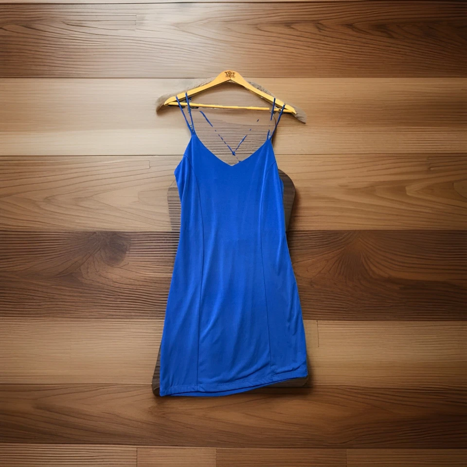 Mini Vestido Body Central Azul Talla XL Noche Fiesta Sin Alambres Para Mujer De Colección Foto 1 de 4