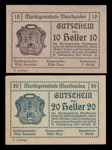 i-010754 Austria 10, 20 Heller 1920. 2 pcs. UNC - Picture 1 of 2