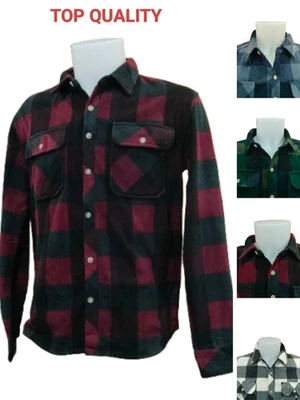 Camicia Felpa in Pile SUPER MORBIDE  Casual  Uomo Maglione Invernale da M a 3XL - Immagine 1 di 4