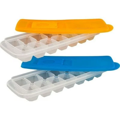 Set of 2 Stackable Ice Cube Trays Make Healthy Ice with Debris 14 Cube Tray - Image 1 of 4