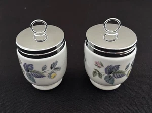 2er Set große Royal Worcester Fine Porcelain Egg Coddlers Made in England - Bild 1 von 6