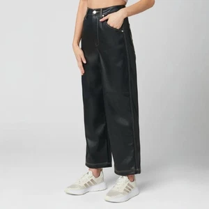 Blank NYC Baxter Ribcage gerade vegane Zimmermannshose schwarz 26 neu mit Etikett $ 108 - Bild 1 von 12