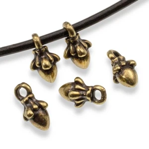 Kleine Messing Eichel Charms 10mm Herbst Herbst Wald Natur Anhänger 10er Pack - Bild 1 von 6