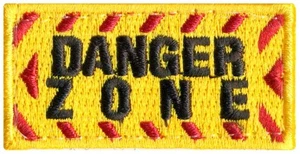 USAF 89th ATTACK SQUADRON – DANGER ZONE – POCKET TAB PATCH - Picture 1 of 1