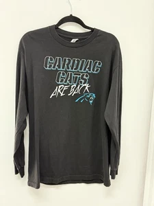 Camiseta negra grande Carolina Panthers Cardiac Cats NFL Are Back - Imagen 1 de 5