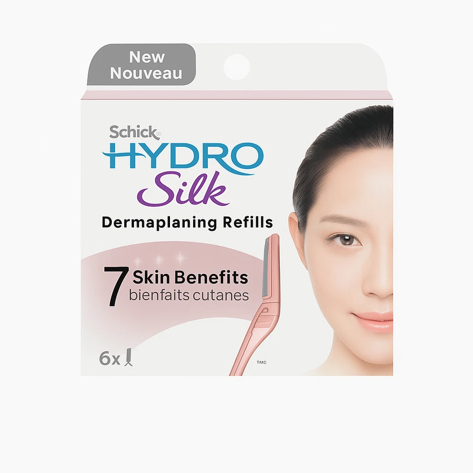 Schick Hydro Silk Dermaplaning Refills 6 Count 1 Pack New - Image 1 of 1