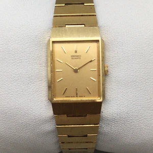 Reloj Seiko Vintage Hombre 2C20-5480 17mm Tono Dorado Correa Ajustable Batería Nueva - Imagen 1 de 16