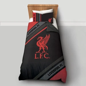 Liverpool FC Single Duvet Dark Rayz Reversible Pillow Case Official Licensed - Picture 1 of 5