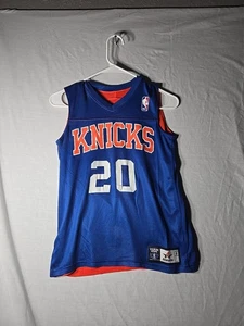 Team NBA Alleson Athletic New York Knicks Youth Small #20 Reversible Jersey - Picture 1 of 5