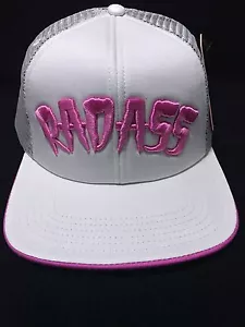 JETPILOT BADDIES SNAPBACK LADIES CAP WHITE/PINK - Picture 1 of 3
