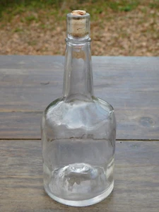 Antike Friseurflasche unmarkiert mundgeblasene Flasche ungewöhnlich Punt 7" - Bild 1 von 8