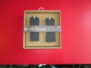 NEW Allen + Roth Chalkboard Hang Tags with String Twine - Pack of 8 - Picture 1 of 2