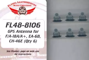 ANTENA GPS Flying Cuello de Cuero Modelos 1/48 para la Resina F/A-18A EA-6B y CH-46E - Imagen 1 de 2