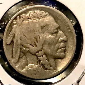🦬 1915 P 5c Indian Chief U.S.A. Buffalo Nickel 🎈🦒 - Bild 1 von 6