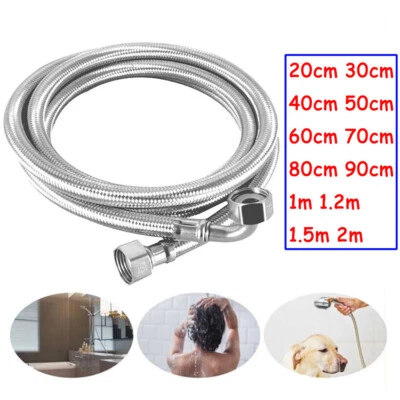 20cm – 2m Ersatz Badezimmer Duschkopfschlauch 304 Edelstahl Handbrauseschlauch - Bild 1 von 4