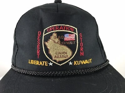 Vintage Operation Desert Storm Hat Snapback Cap Liberate Kuwait Saudia Arabia - Image 1 of 4