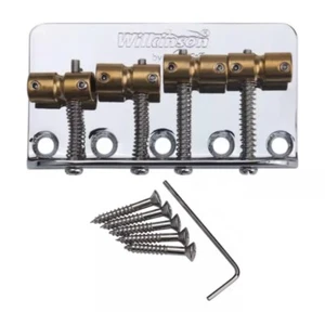 Wilkinson WBBC Bridge Brass Saddle For 4 String Precision / Jazz Bass CHROME - Picture 1 of 2