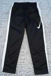 Nike Dri-FIT Kids Track Jogger Pants Black & White 4T - Picture 1 of 7