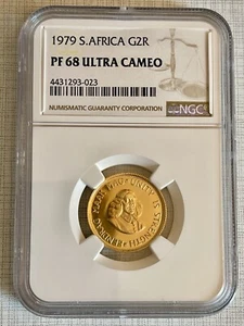 South Africa 1979 2 Rand Gold NGC PF68 ULTRA CAMEO Sku# 6030 - Picture 1 of 2