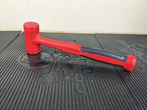#ba201 NEW Snap-on Tools USA RED 24oz/650g Soft Grip Dead Blow Hammer HBFE24 - Picture 1 of 10