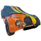 Indoor car cover fits Morgan Plus 4 new Bespoke Green with yellow striping