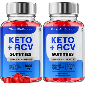 Microbio Keto ACV Gummies Maximum Strength Weight Loss Support (2 Pack) - Picture 1 of 3