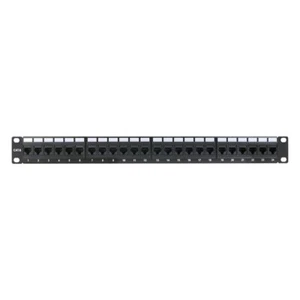 Construct Pro 24-Port Cat6 Rack Mount Patch Panel (19”/1U, RoHS Approved) - Picture 1 of 5