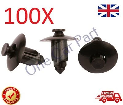 100X Wheel Arch Lining Splashguard Bumper Clips Fits Volvo V70 S80 V50 S60 XC70 — 第 1/3 张图片