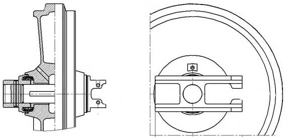 LEITRAD für Takeuchi TB125, TB128FR, TB135, TB138FR, TB228, TB230, TB235, TB28FR - Bild 1 von 1