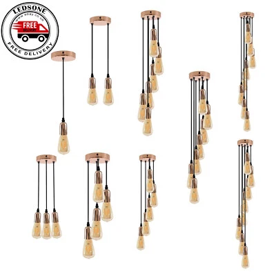 Pendant Light Fitting Screw E27 Suspension Multi Outlet Light Base Ceiling Lamp - Image 1 of 4