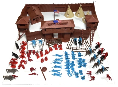 Marx Toys Fort Apache Play Set Vintage Commemorative Edition #4502 + Lido Read - Image 1 of 4